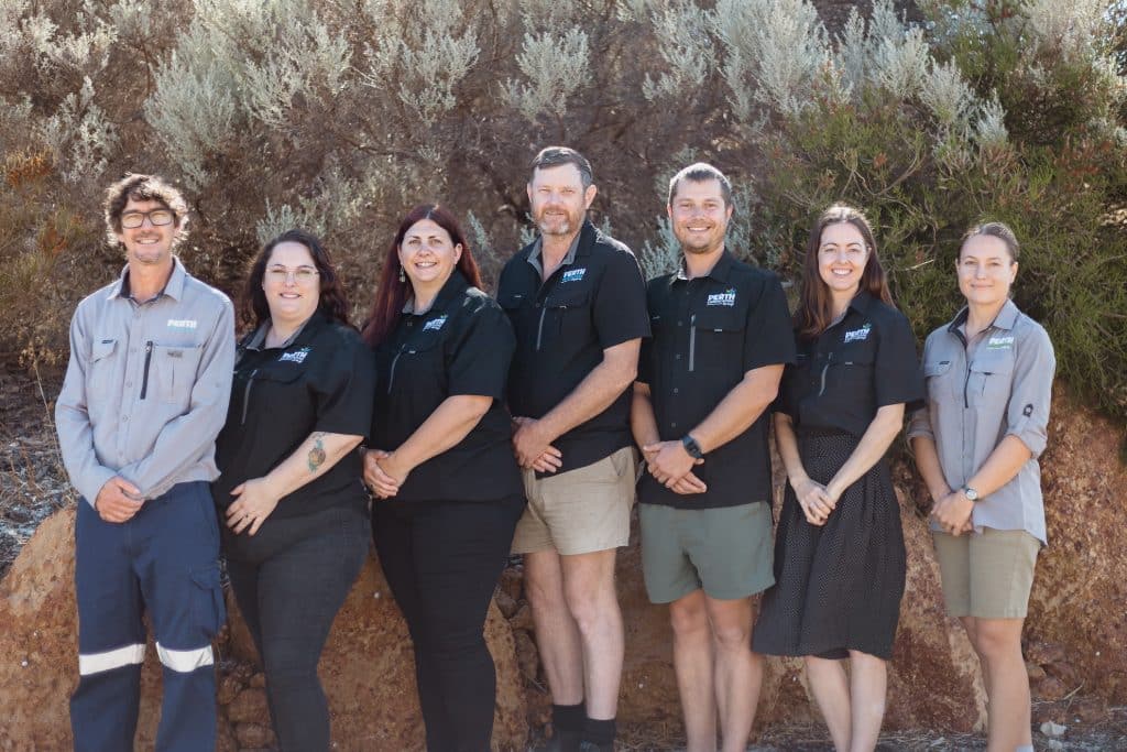 team photo of Perth Landscaping Group management